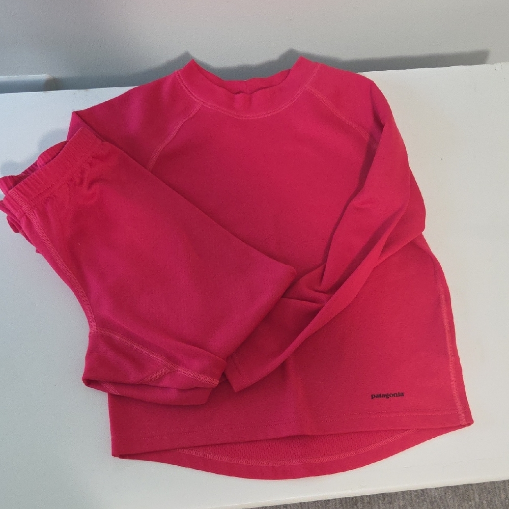 Patagonia Pink Capilene Baselayer Kids